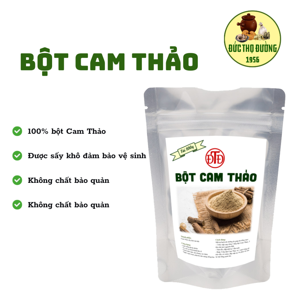 Bột Cam Thảo - Túi 100g