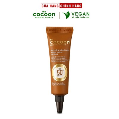 TRIAL SIZE - Sữa kem chống nắng bí đao - Ráo mịn tự nhiên SPF 50+, UVA-PF 62.6 Cocoon 5ml thuần chay