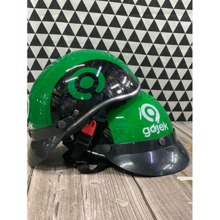 Nón bảo hiểm nửa đầu go- jek dành cho xe ôm công nghệ