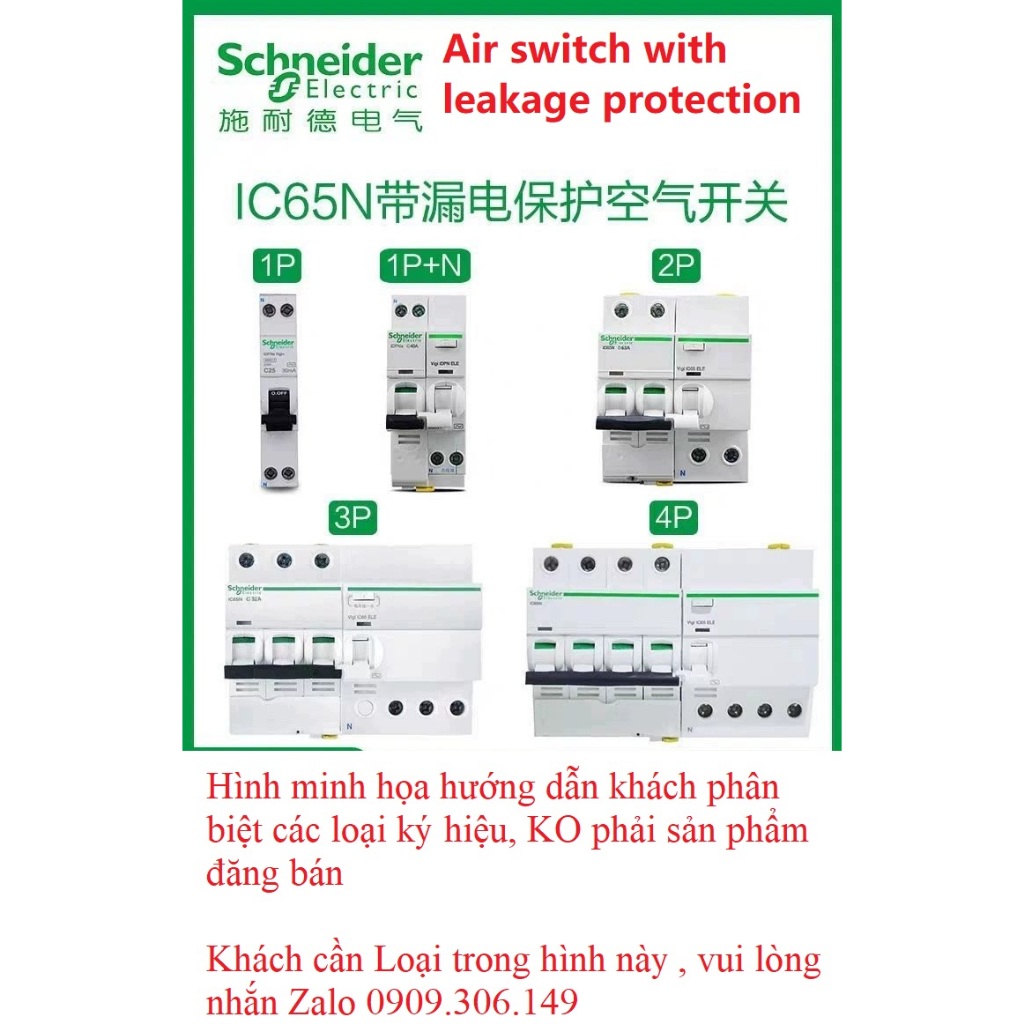 CB Aptomat chống rò - chống giật chống quá tải RCBO hiệu CHiNT Schneider, Bh 1 đổi 1,ZALO 0909306149 GỬI HÌNH và VIDEO