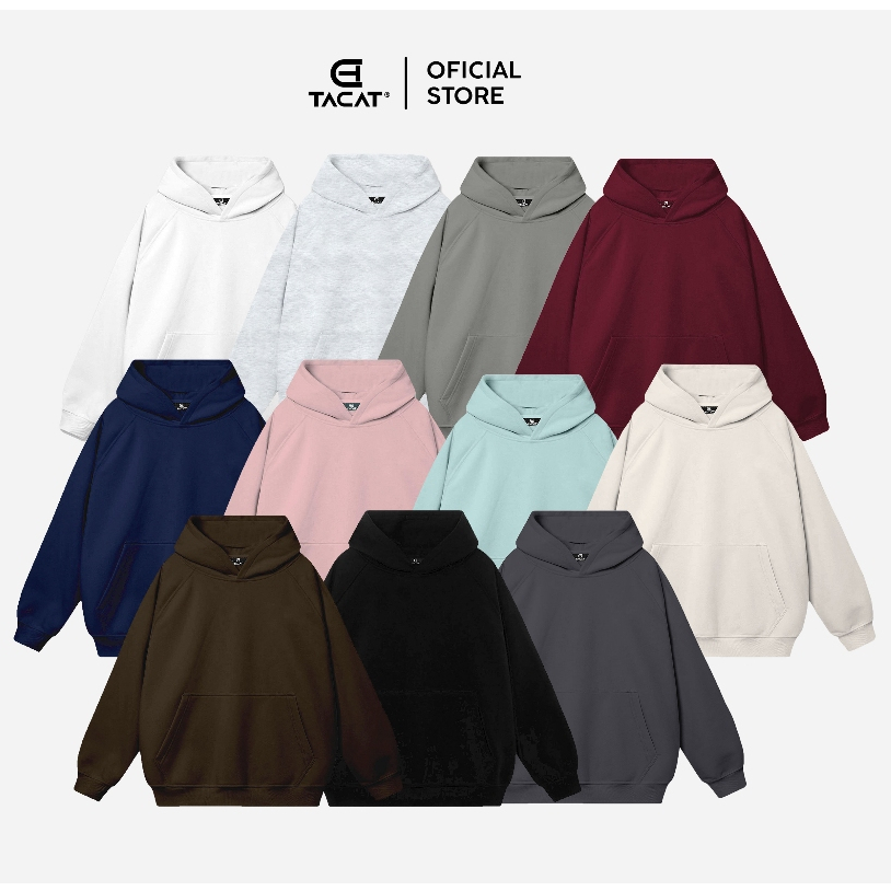 Áo hoodie trơn áo hoodie local brand Tacat áo hoodie nữ áo hoodie nam áo khoác hoodie áo khoác hoodie zip B5