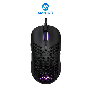 Chuột Gaming EDRA EM618 Led RGB chính hãng lỗ có dây Siêu Nhẹ 12400DPI Có tạ đi kèm cùng nút & vỏ để người dùng tùy biến