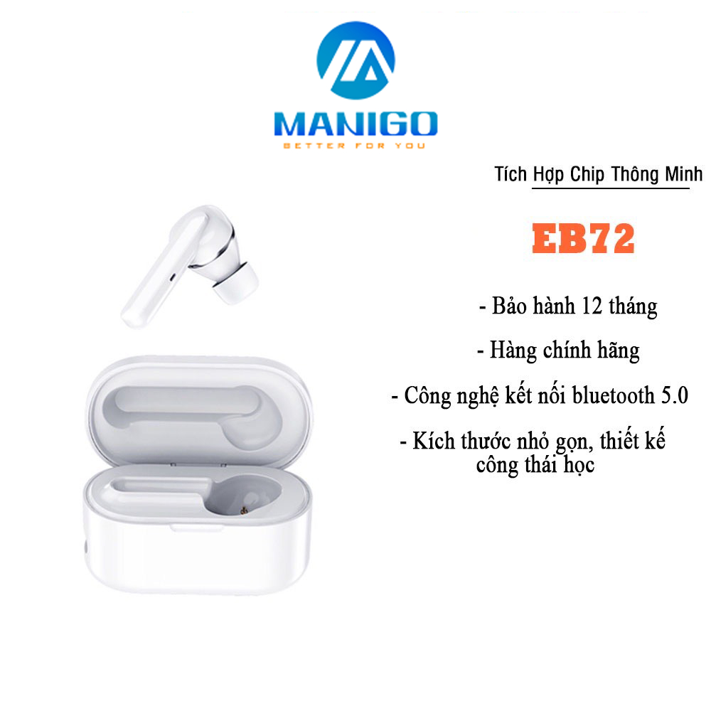 Tai nghe không dây đơn Mono Truewireless Rockspace EB72 Earphone dành cho iphone samsung xiaomi - Hàng chính hãng có BH