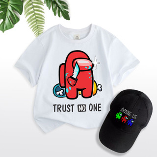 Áo Thun Among Us [ TẶNG 1 Nón AMONG US ] Hình In 3D Đủ Size Cho Bé
