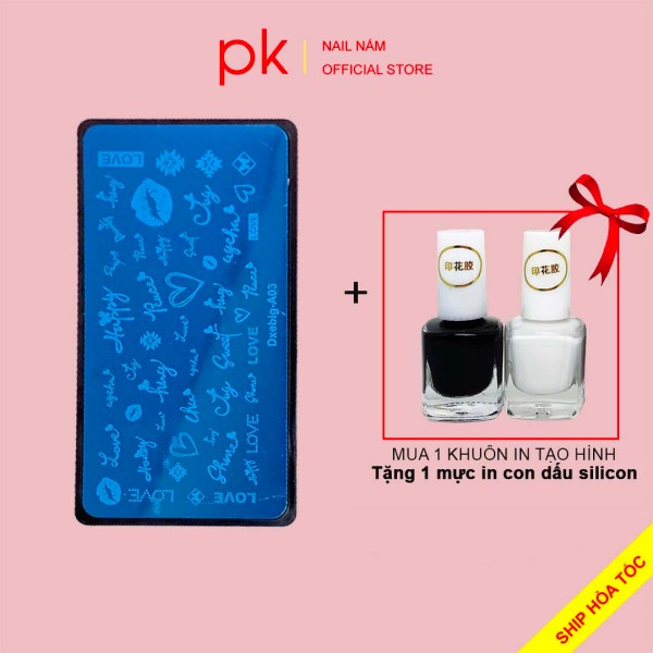 Con dấu in móng đa năng bằng silicon mềm, khuôn in trang tri móng họa tiết