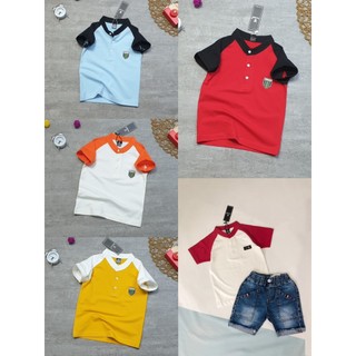 Áo Thun Bé Trai Cổ Tàu (12-26kg), Áo Phông bé trai Cổ Tàu, Cotton chất lượng cao
