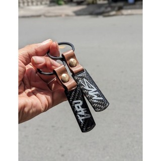 Móc khóa carbon logo mvs, tafu