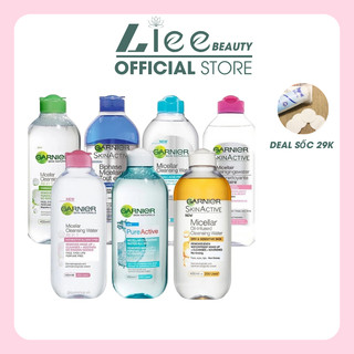 Nước tẩy trang làm sạch sâu dịu nhẹ cho mọi loại da - garnier micellar cleansing water 400ml
