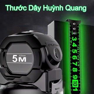 Thước dây huỳnh quang  Thước dây carbon bằng thép dạng kính thiên văn  Độ chính xác cao và chống mài mòn  Thươc dây