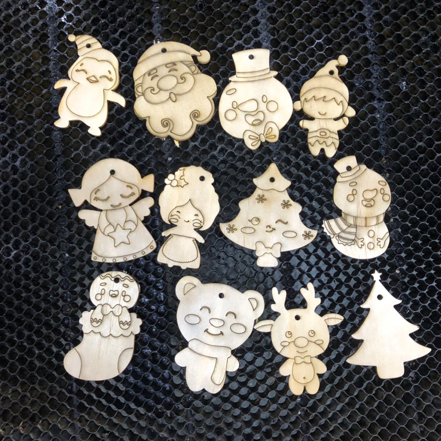 Hình Gỗ Tô Màu Noel - Quà Tặng Noel Siêu Đẹp - Trang Trí Noel - Decor Giáng Sinh
