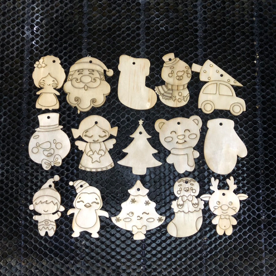 Hình Gỗ Tô Màu Noel - Quà Tặng Noel Siêu Đẹp - Trang Trí Noel - Decor Giáng Sinh