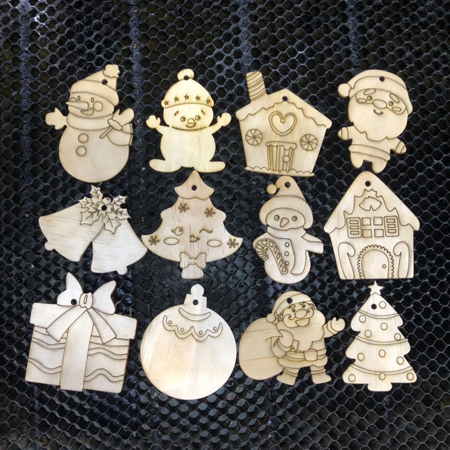Hình Gỗ Tô Màu Noel - Quà Tặng Noel Siêu Đẹp - Trang Trí Noel - Decor Giáng Sinh