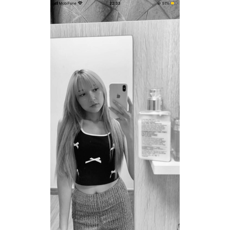 Áo tank top phối nơ 🎀 fom ôm body .