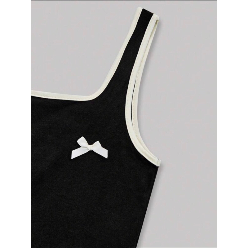 Áo tank top phối nơ 🎀 fom ôm body .