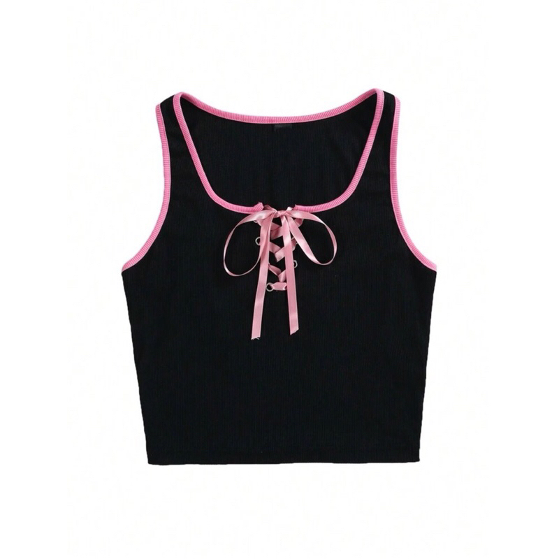 Áo tank top phối nơ 🎀 fom ôm body .