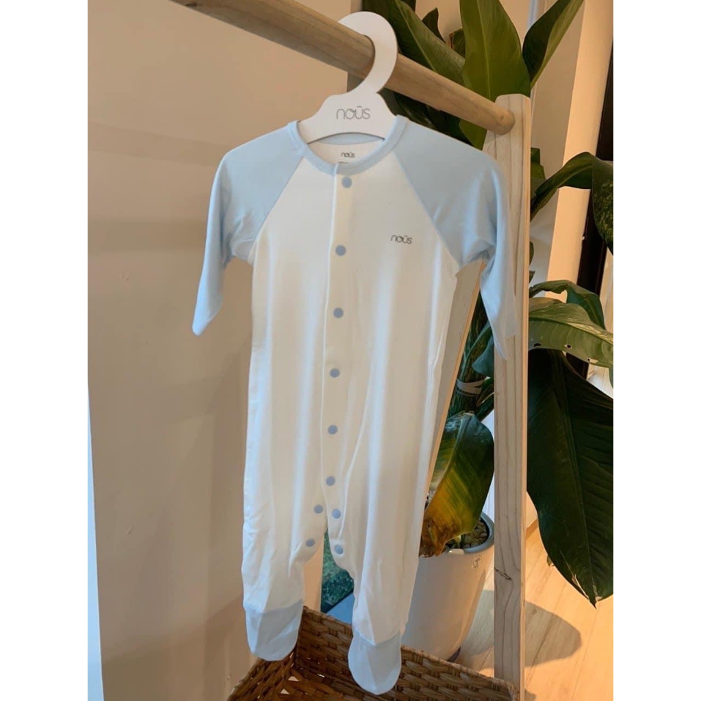 Bộ bodysuit liền tất kẻ petit nous