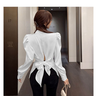 [ORDER ] Áo sơ mi voan kiểu thắt dây eo sau hàng loại 1
