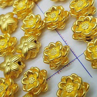 Giá sỉ - charm bạc hoa sen 12mm, bạc thái s925, s999 phong thuỷ