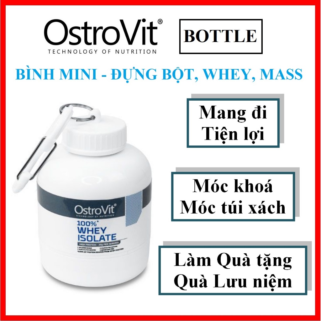 Bình đựng Mini – Đựng bột, Whey, Mass, BCAA tiện lợi