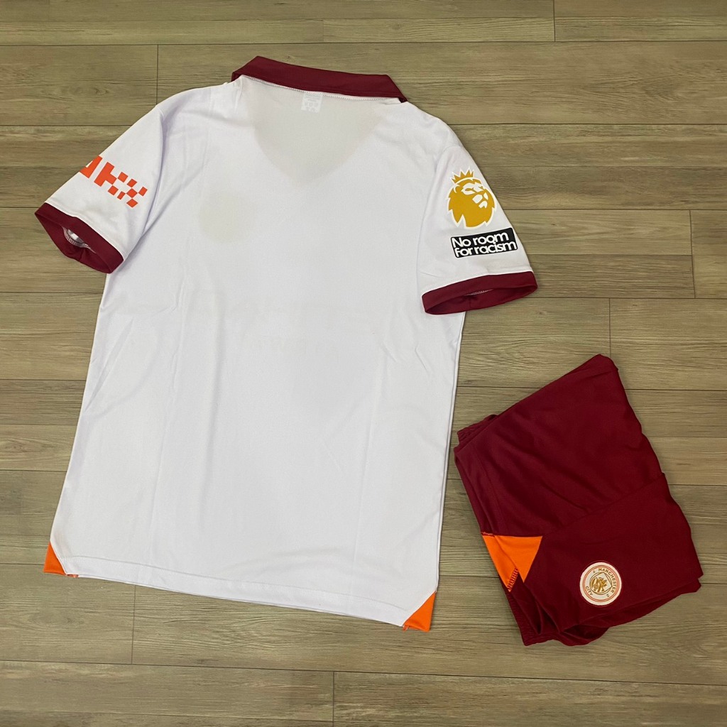 Bộ quần áo bóng đá Man City trắng  sân khách 2024-FLG Norrom mới