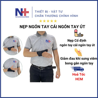 Nẹp Ngón Tay Cái Cố Định Ngón Tay Cái Ngón Tay Út, Băng Ngón Tay Thể Thao Bóng Rổ Bóng Chuyền, Băng Thun Ngón Tay