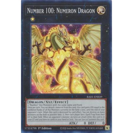 Thẻ bài Number 100: Numeron Dragon - RA01-EN039 - Super Rare