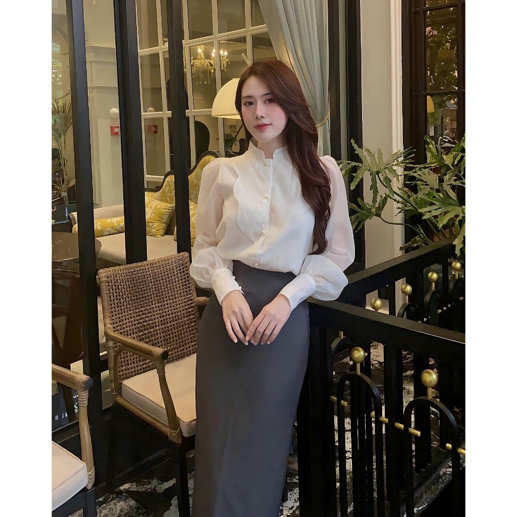 Vera Shirt - áo sơ mi organza SEDUISANT.REV