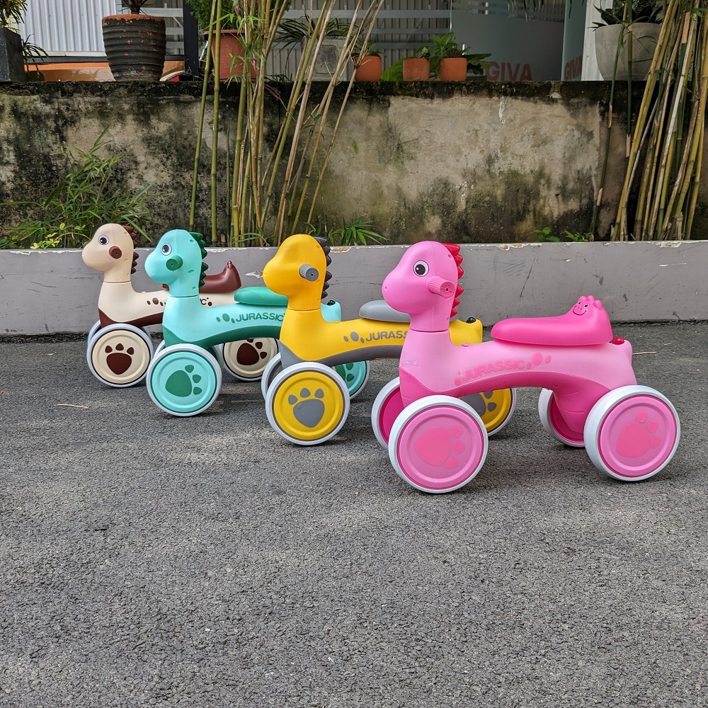 Xe chòi chân cho bé hình Khủng Long đáng yêu BABY PLAZA SW-6133 có nhạc