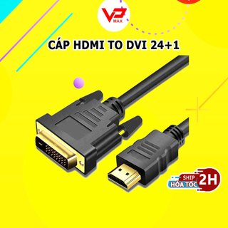 Dây chuyển HDMI to DVI 24+1 hàng cao cấp dài 1.8m chuẩn full HD 1080P 4K sắc nét cao cấp [ Không dùng cho dvi 24+5 ]