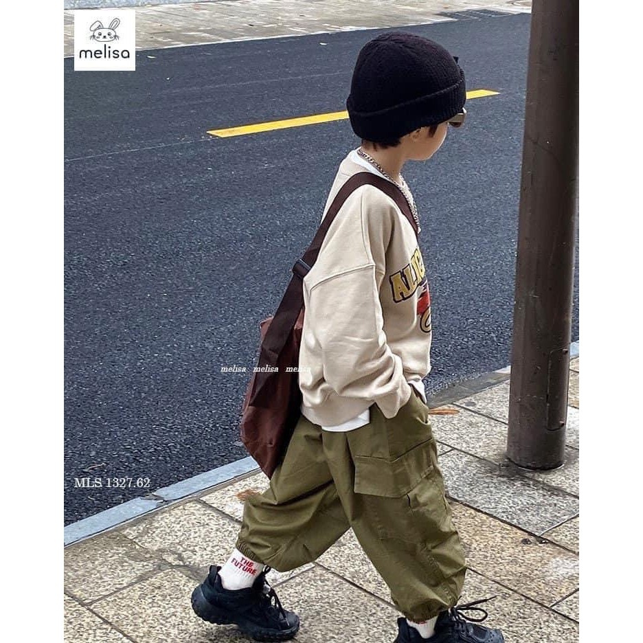 Bộ nỉ phong cách style ngầu cho bé trai