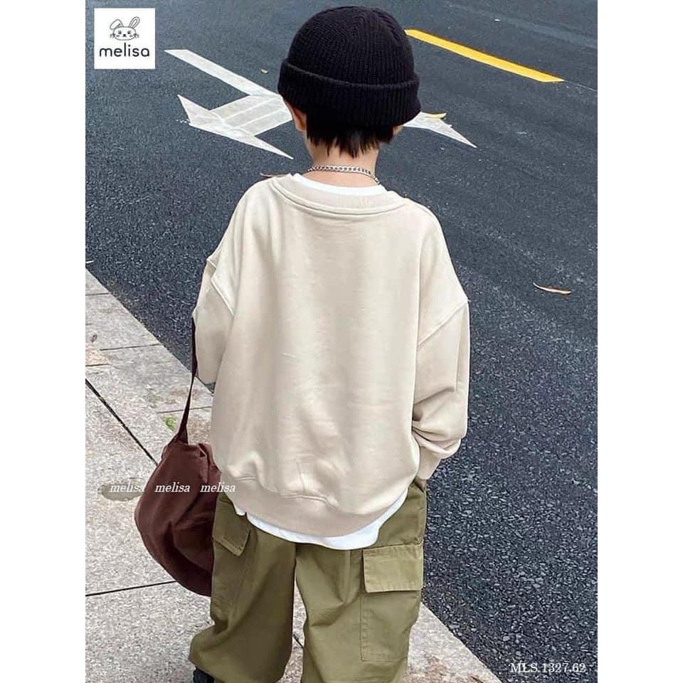 Bộ nỉ phong cách style ngầu cho bé trai