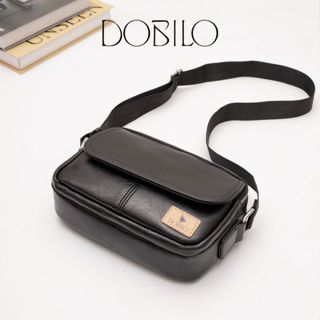Túi Đeo Chéo Nam Da Chống Nước DOBILO Unisex Bảo Hành Da 12 Tháng Thời Trang Phong Cách Hàn Quốc BG01