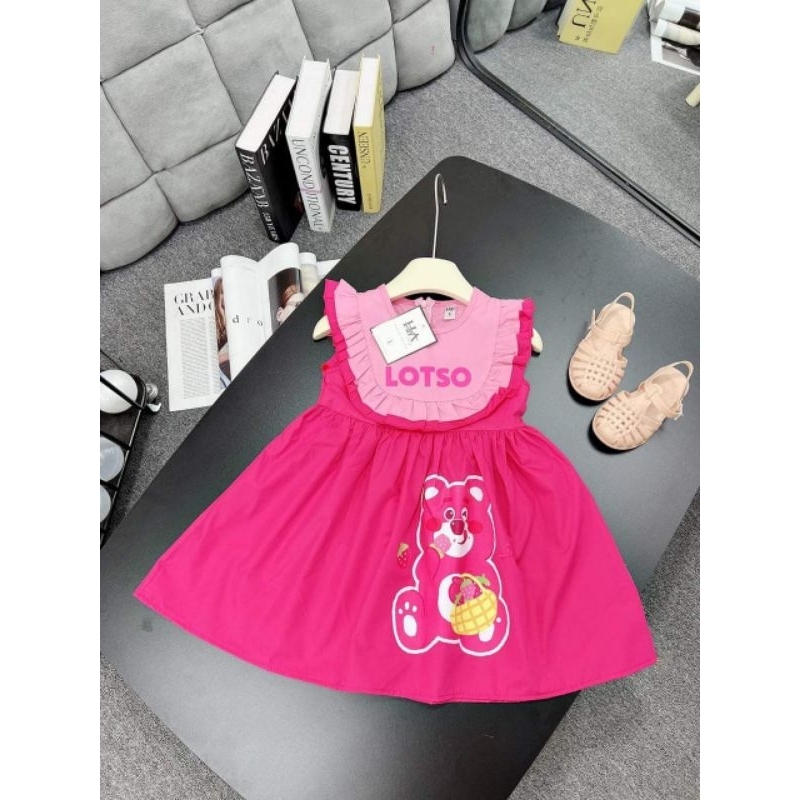 8 đến 28kg.váy gấu dâu cho bé iu.hình thật trải sàn ak.