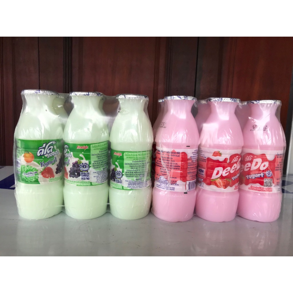 Nước Sữa Chua Trái Cây Thái Lan Deedo 150ml (Lốc 6chai)