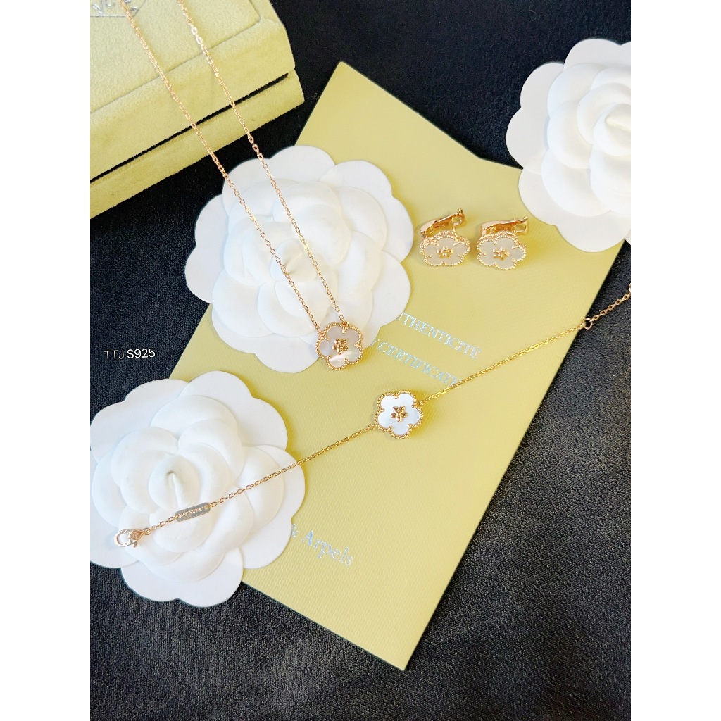 Bộ Trang Sức Hoa Mai Silver HD Jewelry - Set Trang Sức Được Làm Từ Bạc 925 Cao Cấp Với Màu Rosegold