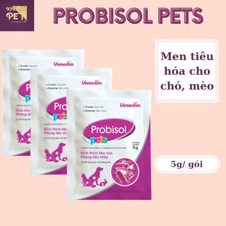 Men tiêu hóa cho chó mèo probisol pets gói 5g kích thích tiêu hoá tăng sức đề kháng cho thú cưng - kikino