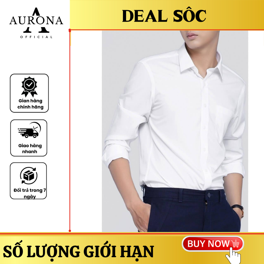 Áo sơ mi lụa nam STY cổ bẻ phong cách hàn quốc-SM22
