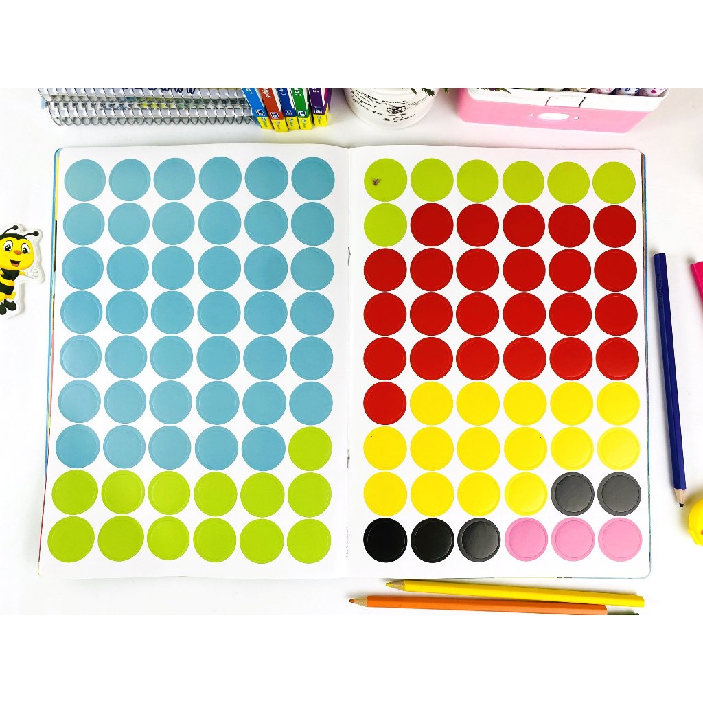 Sách - Bộ 4 cuốn First Color & Sticker Book - Cuốn Sách Dán Hình Và Tô Màu Đầu Tiên Của Tớ - ndbooks