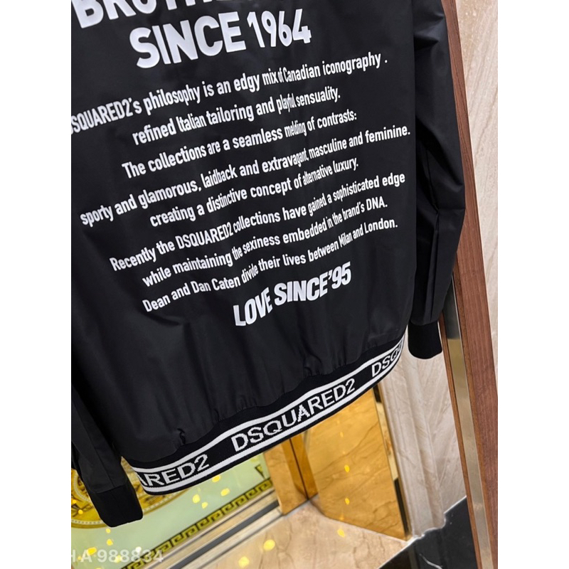 Áo Khoác Gió dsq2 bản bo dệt siêu chất,áo khoác gió dsq brotherhood hàng cao cấp