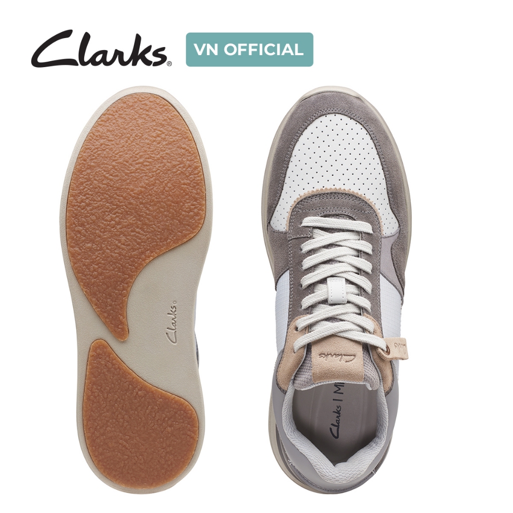 Giày Sneaker Da Lộn Nam Clarks - RaceLite Tor