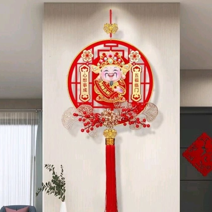 Vòng Treo Cửa Ông Thần Tài Lắc Lư Gọi Tài Lộc - Dãy Treo Thần Tài Mai Mắn Tài Lộc Ngày Tết