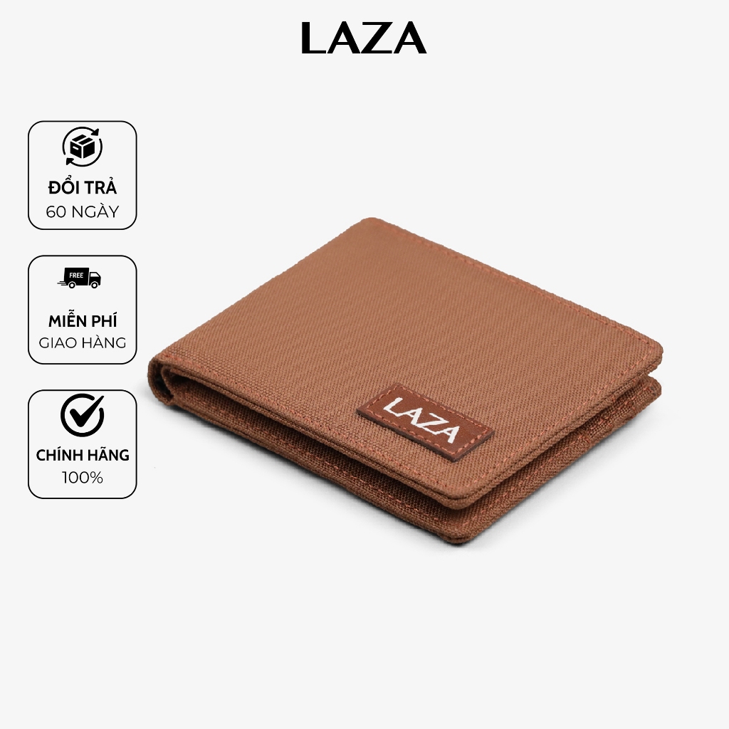 Ví canvas trượt nước unisex LAZA Alan Wallet 557 - Ngang ( Đựng được 4 - 6 thẻ tối ưu ) - Bảo hành chính hãng