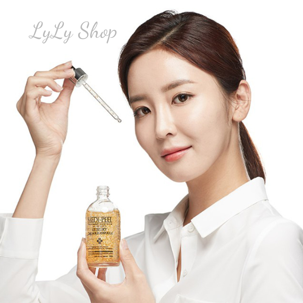 Tinh chất vàng 24Gold Ampoule, Medi Peel Luxury dưỡng da mịn màng căng bóng ngăn ngừa lão hoá da lylyshop-200ml