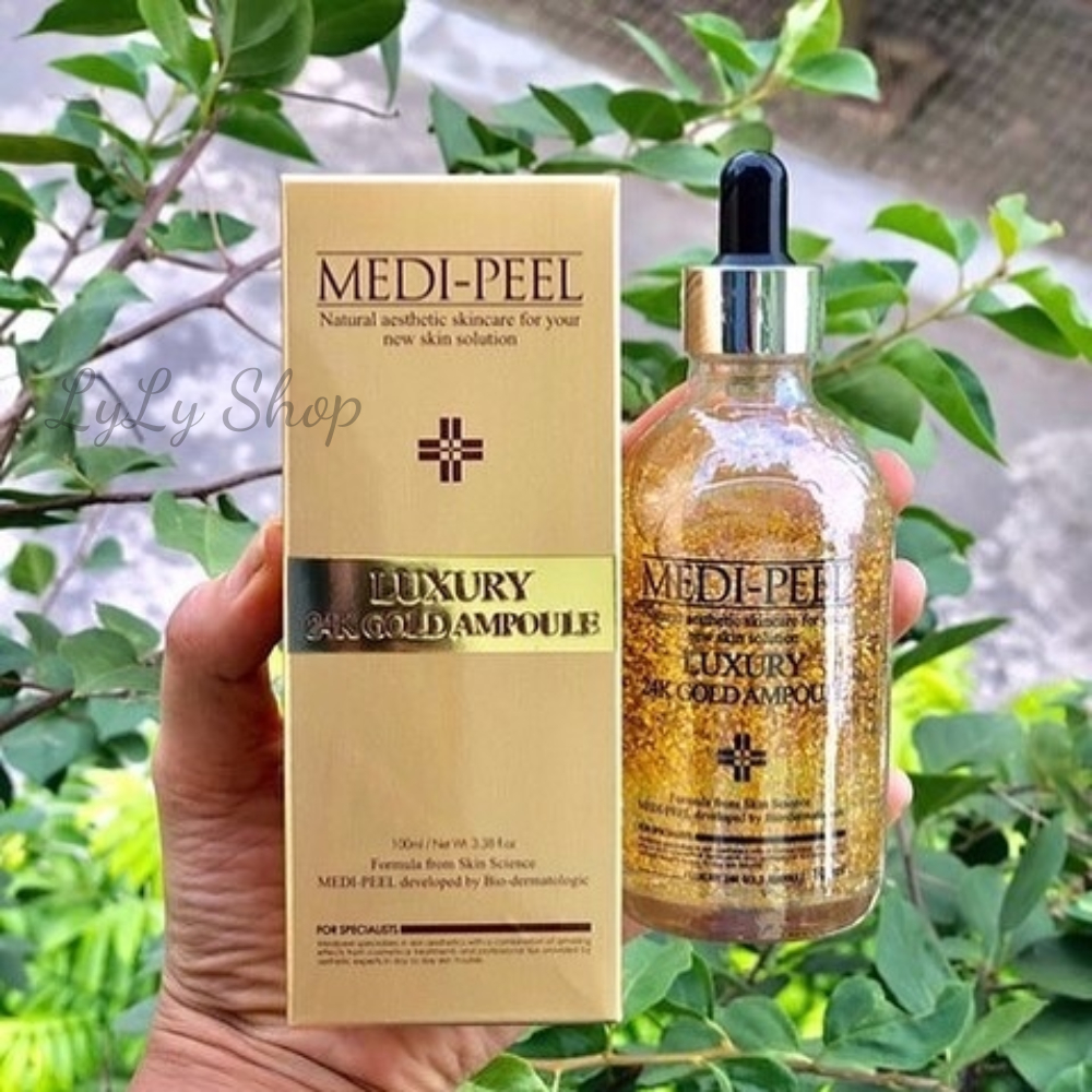 Tinh chất vàng 24Gold Ampoule, Medi Peel Luxury dưỡng da mịn màng căng bóng ngăn ngừa lão hoá da lylyshop-200ml