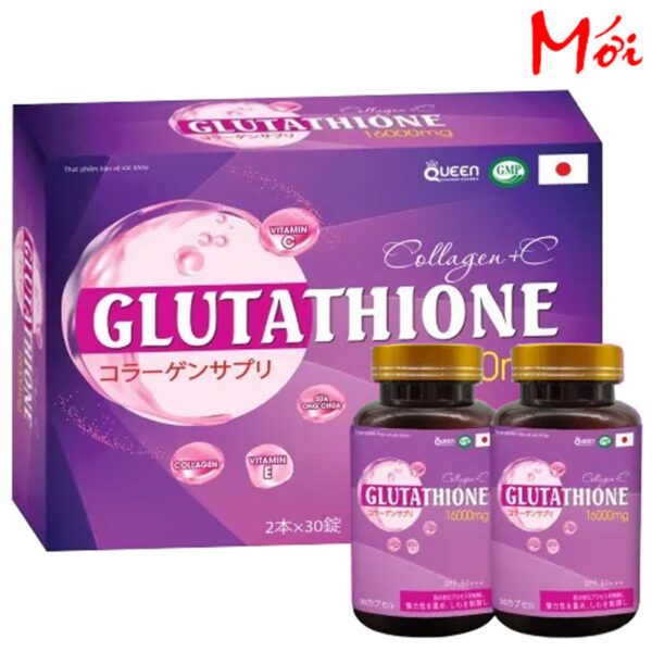Viên uống trắng da, Glutathione 16000mg collagen + C, giảm nám, mờ thâm, nâng tone toàn thân body