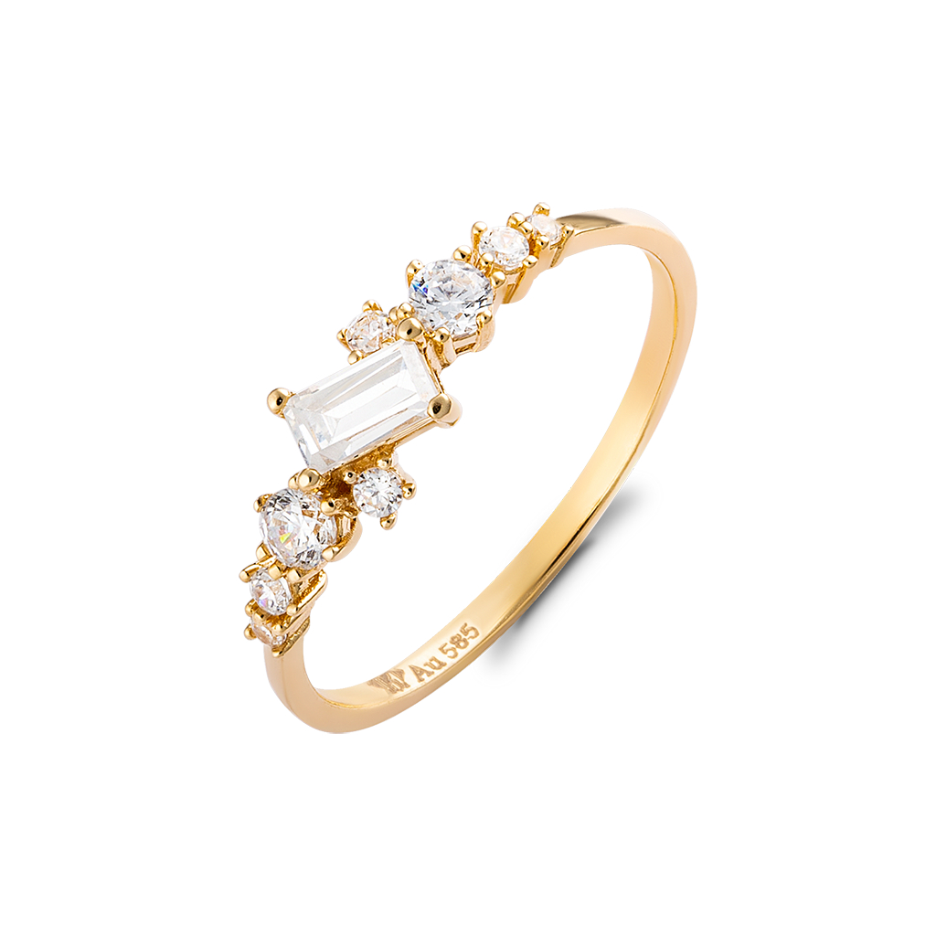 Nhẫn Nữ Vàng Tây 14k NLF411 Huy Thanh Jewelry