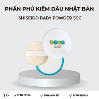 Phấn phủ Shiseido Baby Power Nhật Bản - Phấn Phủ Kiềm Dầu Shiseido Baby Powder Presses - Hộp 50g