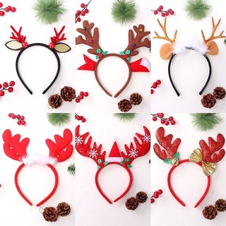 Cài tóc Noel 2024 sừng tuần lộc mẫu mới nhất - Bờm Noel - Băng đô cài tóc Giáng Sinh