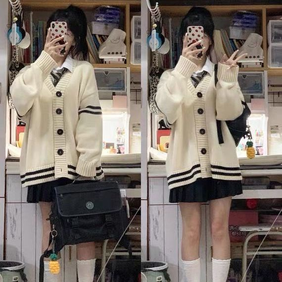 Áo Khoát Len Nhẹ Caridan Nữ Phong Cách Hàn Quốc Madela, Áo Khoát Caridan Len Nữ Dài Tay