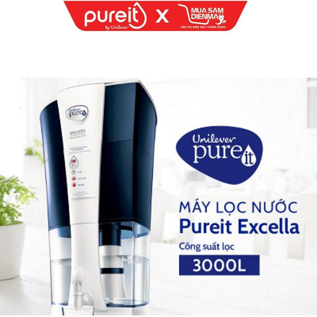 Bình lọc nước Pureit Excella | Máy lọc nước Unilever Pureit Excella 9 lít không dùng điện để bàn văn phòng | Chính hãng